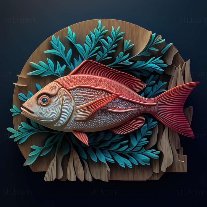 Animals Красная пятнистая рыба-тетра